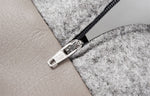 Bia Bed Kunstleer Hoes Hondenmand Taupe Bia-2 60X50X12,5 Cm