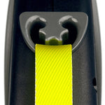 Flexi Rollijn Giant Tape Neon Zwart / Geel M 8 Mtr