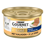 Gourmet Gold Fijne Mousse Kalkoen 24X85 Gr