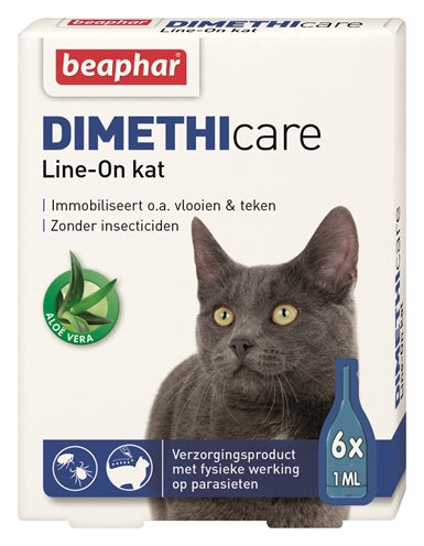 Beaphar Dimethicare Line-On Kat Tegen Vlooien En Teken