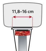 Trixie Fietsmand Achterop Zwart Met Kussen En Kap