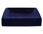 Bia Bed Royal Fluweel Hoes Hondenmand Navy Bia-3 70X60X15 Cm