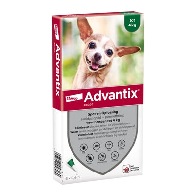 Elanco Advantix Spot On 100/500 4-10 Kg - 4 Pip