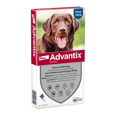 Elanco Advantix Spot On 100/500 4-10 Kg - 4 Pip