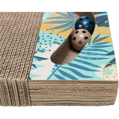 Trixie Krabplank Karton Met Balletjes Wit