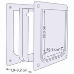Trixie 2-Weg Hondenluik Wit M-Xl 39 X 45 Cm