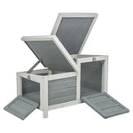 Trixie Knaagdierhuis Met 2 Ingangen Grijs / Wit 70X45X43 Cm
