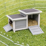 Trixie Knaagdierhuis Met 2 Ingangen Grijs / Wit 70X45X43 Cm