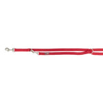 Trixie Hondenriem Premium Dubbelgestikt Verstelbaar Rood 200X1 Cm