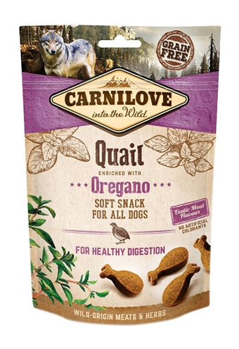 Carnilove Soft Snack Kwartel / Oregano