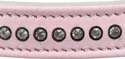 Trixie Halsband Hond Active Comfort Met Strass Steentjes Leer Roze