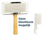 Trixie Slickerborstel Houten Greep / Metalen Pinnen Assorti
