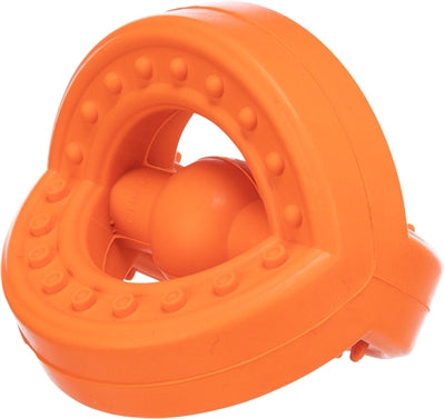 Trixie Natuurrubber Trekspeeltje Met Grip Oranje