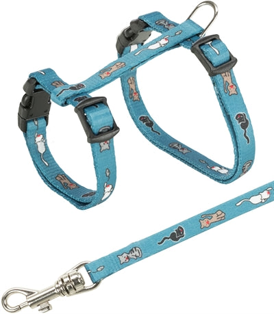 Trixie Kittentuig Junior Met Riem Kattenmotief Assorti