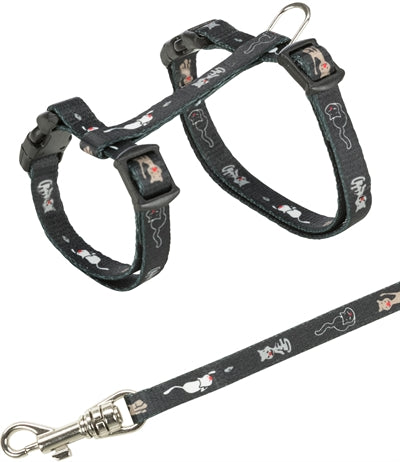 Trixie Kittentuig Junior Met Riem Kattenmotief Assorti