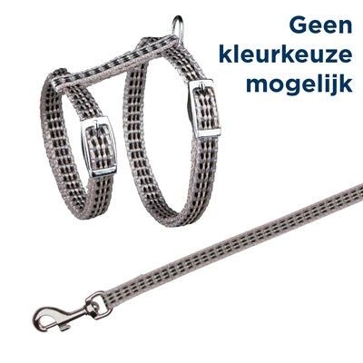 Trixie Kattentuig Met Riem Metalen Gespen Reflecterend Assorti