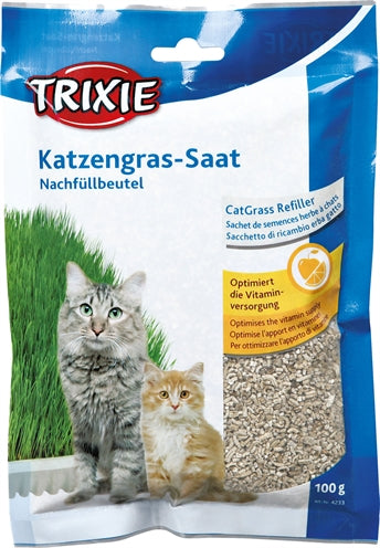 Trixie Kattengras Zaad Navulzakje Voor #4232