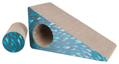 Trixie Krabhelling 2-Delig Karton Catnip Turquoise