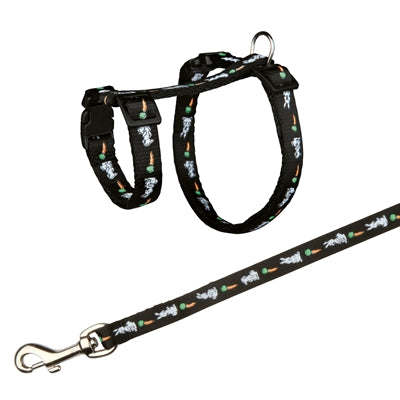 Trixie Tuig Met Riem Konijnen Haas-Wortel-Motief Assorti