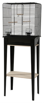 Zolux Vogelkooi Chic Loft Met Meubel Zwart 134X53,5X33,5 Cm
