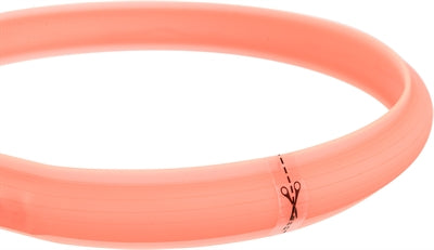 Trixie Lichtgevende Halsband Hond Flash Usb Silicone Koraal