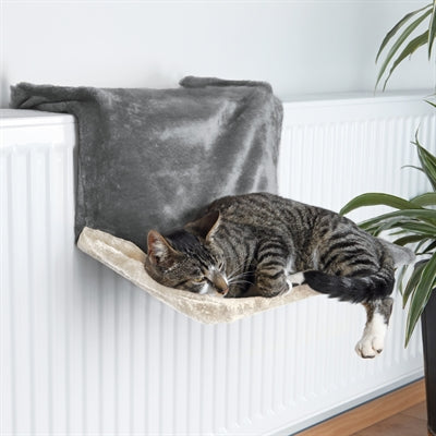 Trixie Radiator Hangmat Pluche Grijs / Lichtgrijs