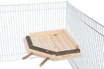 Trixie Landingsplaats Met Zitstokken Hout Naturel 19X19 Cm