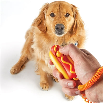 Brightkins Smarty Pooch Training Clicker Hotdog