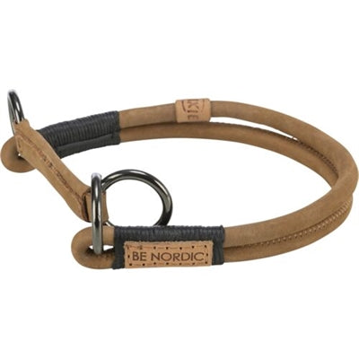 Trixie Be Nordic Halsband Hond Half-Slip Leer Bruin