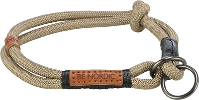 Trixie Be Nordic Halsband Hond Half-Slip Zand / Zwart