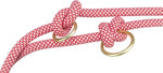 Trixie Soft Rope Hondenriem Verstelbaar Rood / Creme