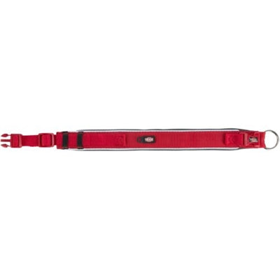 Trixie Premium Halsband Hond Extra Breed Rood / Grafiet Grijs