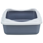 Trixie Kattenbak Classic Met Rand Paars / Wit 37X48X15 Cm
