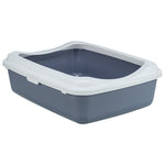 Trixie Kattenbak Classic Met Rand Paars / Wit 37X48X15 Cm
