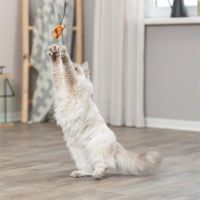Trixie Kattenhengel Vis Kunststof / Pluche 46 Cm