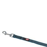 Trixie Hondenriem Sleeplijn Met Rubber Anti Slip Petrol Blauw S/M 5 Mtr X 1,5 Cm