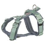 Trixie Hondentuig Premium Trekking Salie Groen / Grafiet Grijs 62-74X2,5 Cm