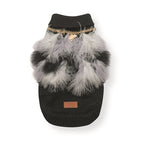 Croci Hondentrui Met Veren Zwart / Wit 25 Cm
