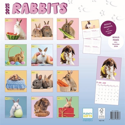 Merkloos Kalender Rabbits Studio 2025