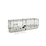 Savic Clubix 200 Knaagdierkooi Zwart / Lichtgrijs 200X50X63,5 Cm