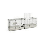 Savic Clubix 200 Knaagdierkooi Zwart / Lichtgrijs 200X50X63,5 Cm