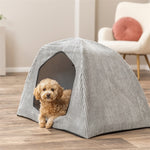 Trixie Hondenmand Tent Jonna Vital Ribstof Lichtgrijs 75X55X55 Cm