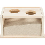 Trixie Zandbad Hamster / Gerbil Onbehandeld Hout 28X15X15 Cm