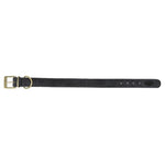 Trixie Halsband Hond Pure Leer Zwart Xs 25-31X2,5 Cm