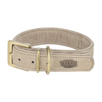 Trixie Halsband Hond Pure Leer Lichtgrijs Xs-S 27-34X2,5 Cm