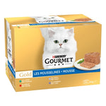Gourmet Gold Mousse Mixed Konijn / Rund / Kalf / Lam 24X85 Gr