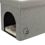 Trixie Kattenmand / Kattenhuis Kimy Soft 2 Verdiepingen Lichtgrijs 76X37X72Cm