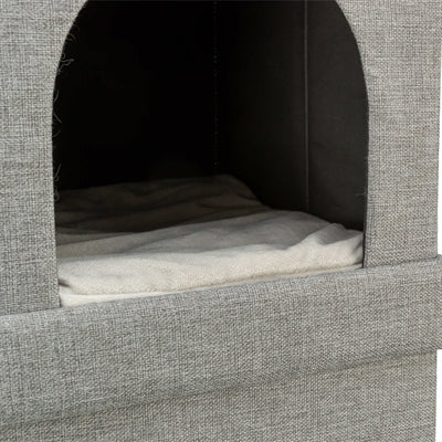 Trixie Kattenmand / Kattenhuis Kimy Soft 2 Verdiepingen Lichtgrijs 76X37X72Cm