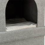 Trixie Kattenmand / Kattenhuis Kimy Soft 2 Verdiepingen Lichtgrijs 76X37X72Cm