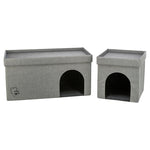 Trixie Kattenmand / Kattenhuis Kimy Soft 2 Verdiepingen Lichtgrijs 76X37X72Cm